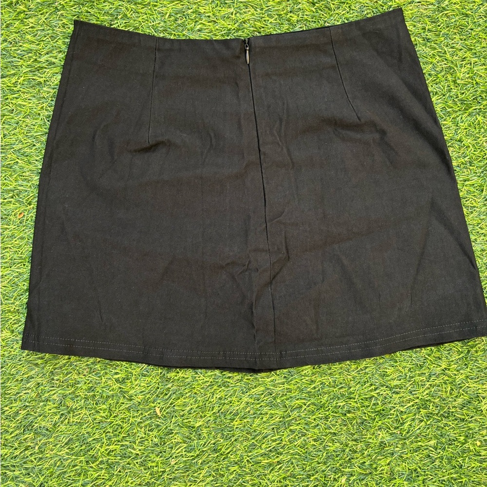 Muse Black Mini Skirt with Branded Waist Tag